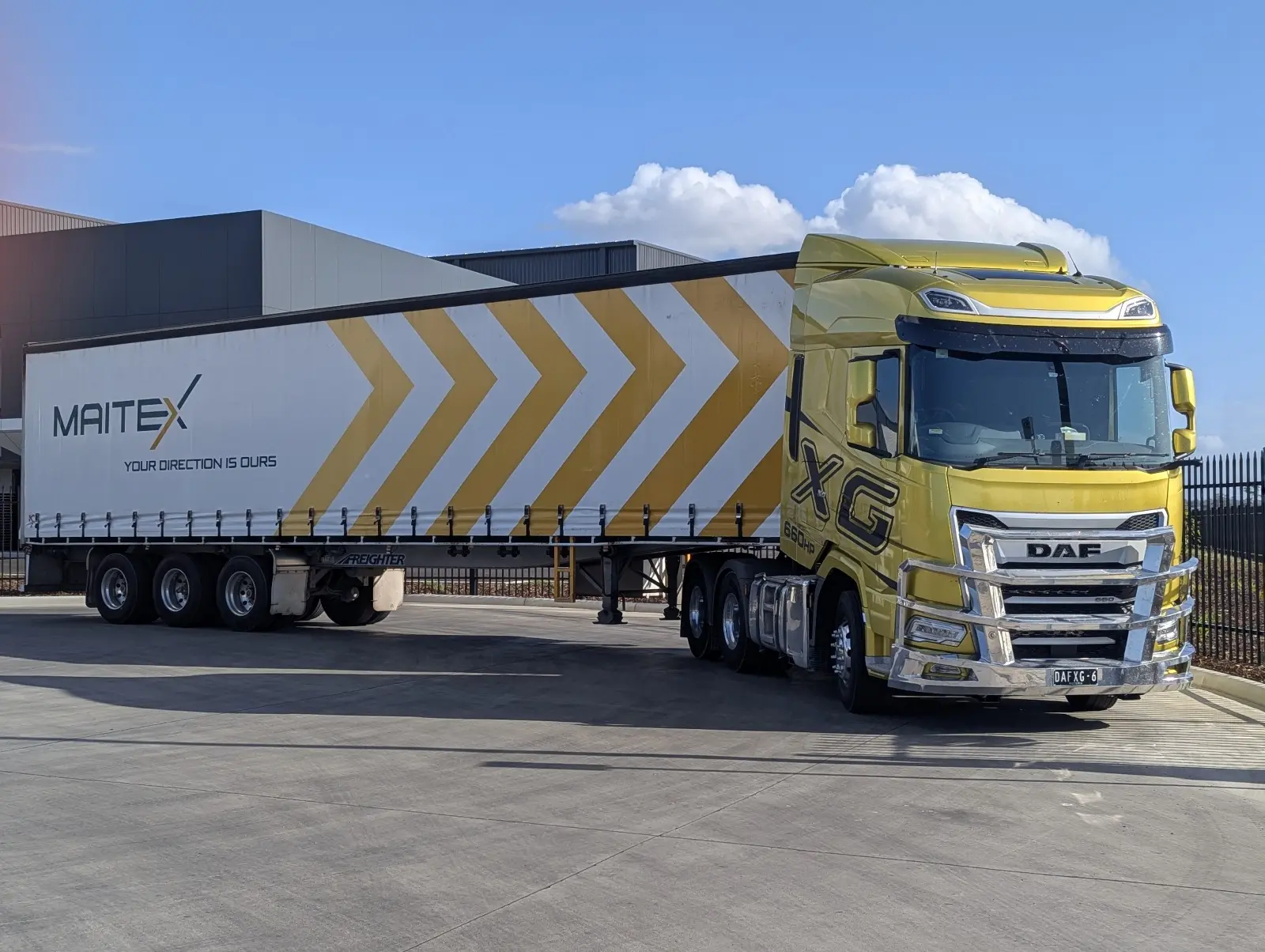 Maitex trailer on the East Coast run